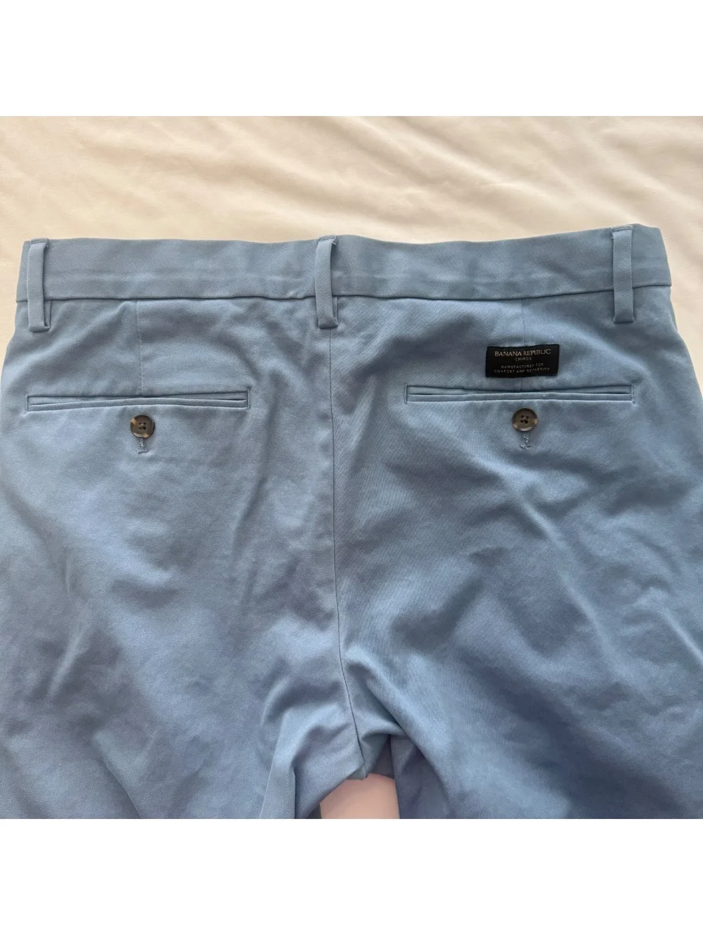 Banana Republic Aiden Chino Pants 32x32 Blue Cotton Blend